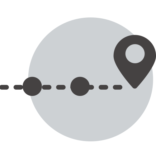 Line drawing of coordinates.